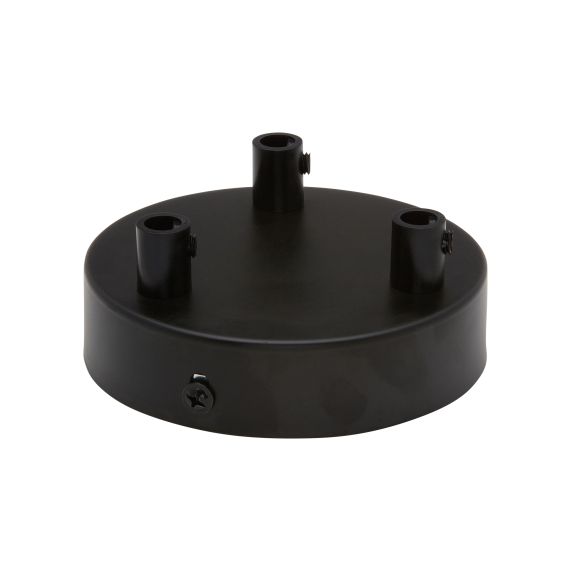 Plafonnier Acier noir 3S