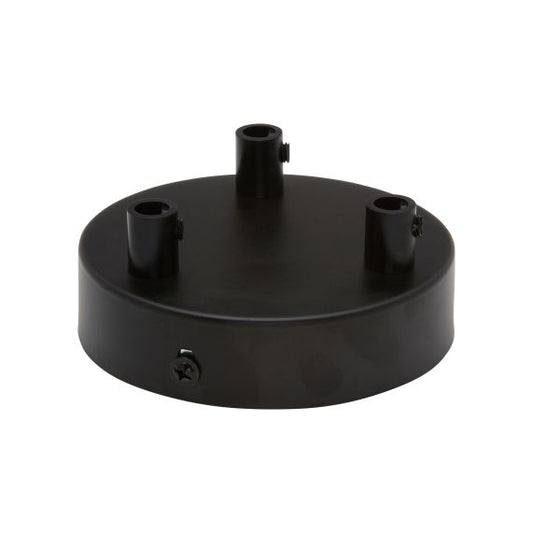 Plafonnier Acier noir 3S