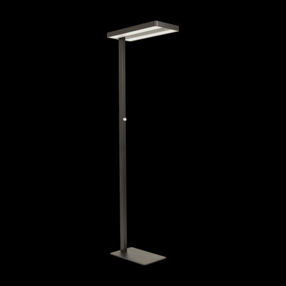 Autonoe - Lampadaire LED 610x280x1950 60W 4000K 5400lm 120° noir Dim PIR