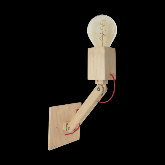 Applique murale articulée en Bois Design by Fabrice Peltier