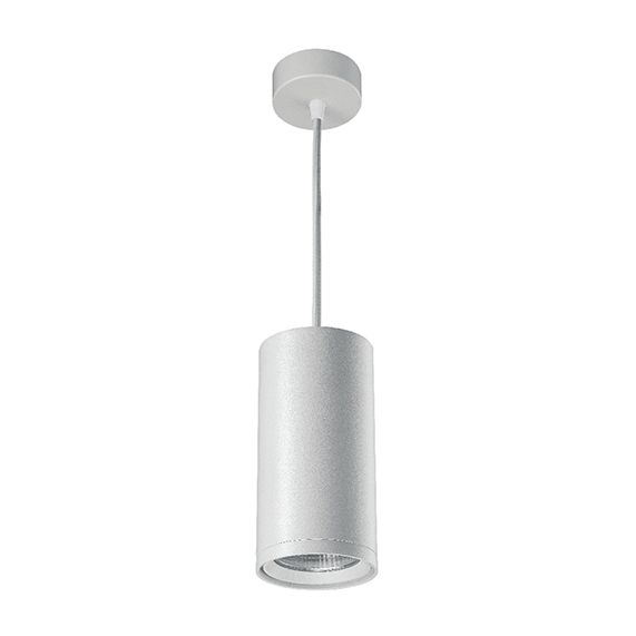 Atlas - Spot suspendu LED Ø85x2500 10W 3000K 1020lm 20° blanc