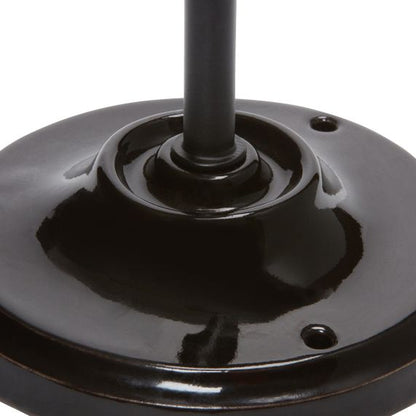 Suspension Rigide Pavillon Et Douille E27 Céramique Noire