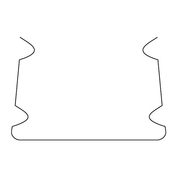 Patte de fixation pour profile aluminium 15.5x12