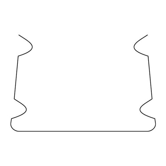 Patte de fixation pour profile aluminium 15.5x12