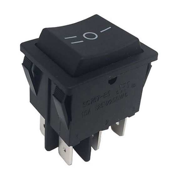Rocker switch bipolar black