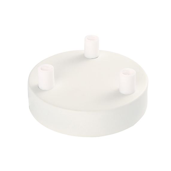 Plafonnier Acier blanc 3S