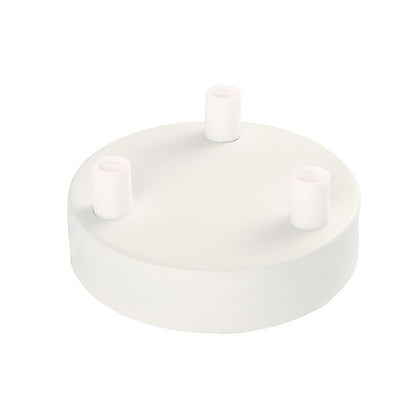 Plafonnier Acier blanc 3S