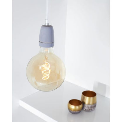 Douille Céramique E27 Grise