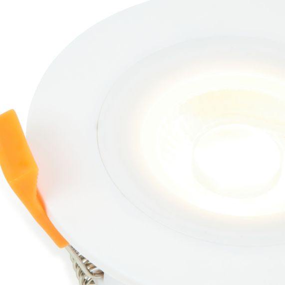 Spot led blanc fixe Adrian 5W 220-240V IP65 550lm 3000K dim 87x57mm 30mA
