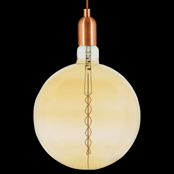 Globe G380 Filament LED TWISTED 8W E40 2000K 400Lm Dim. Amber