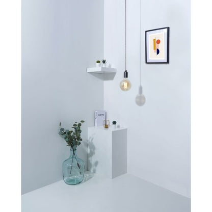 Cable rond spirale noir blanc 2 mètres 2 x 0,75mm2