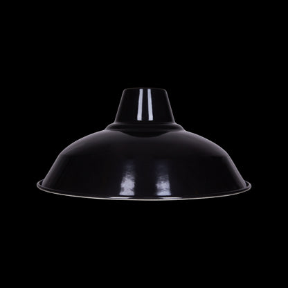Abat-jour métal industriel ø270mm noir satiné