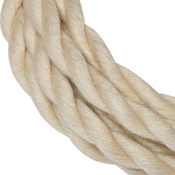 Cable torsadé Blanc cassé 2 mètres 2 x 0,75mm2