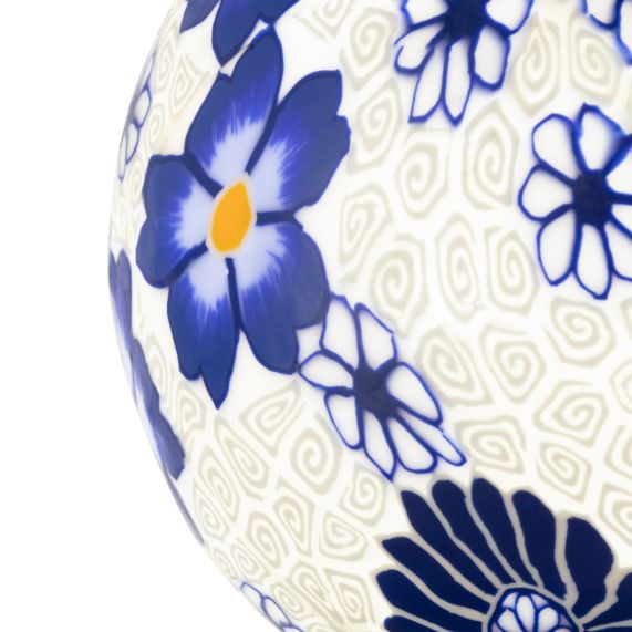 Globe imprimé bleu G125, Filament LED, 4W, 88lm, E27, 6900K, Dim