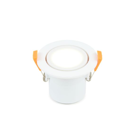 Spot LED Orientable plast D87mm H65mm IP65 6W 4000K 600lm dim Class II