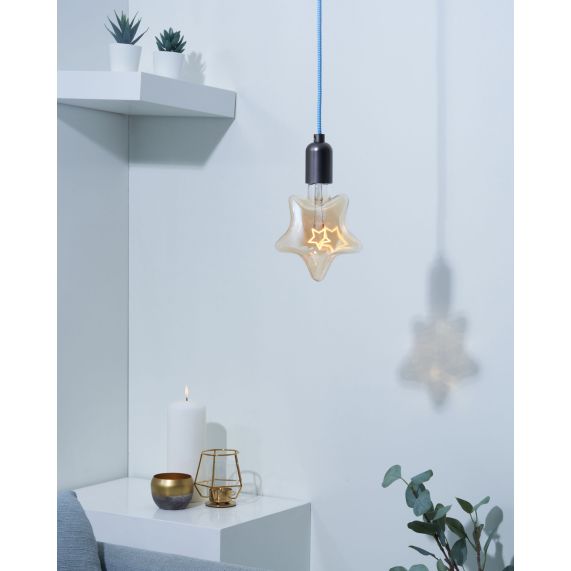 Ampoule E27 Etoile filament Etoile  2,5W 140x55x180mm 125lm 2000K