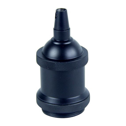 Douille E27 aluminium ø50mm H.72mm noir mat