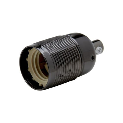 Douille Laiton E27 Filetée Noire