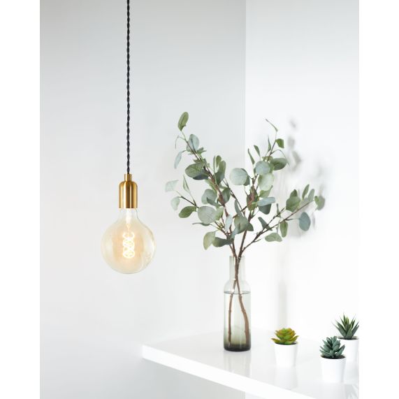 Douille Acier E27 Lisse Dorée