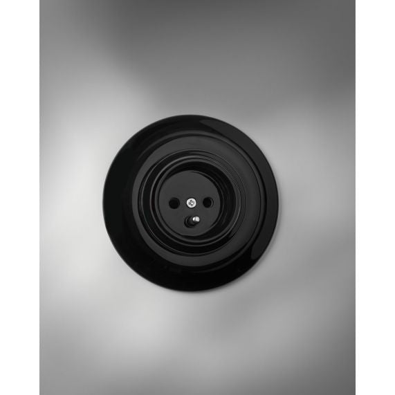 RETRO-INDUS socket porcelain black