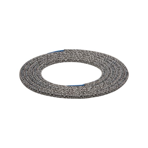 Cable rond chiné gris noir 2 mètres 2 x 0,75mm2