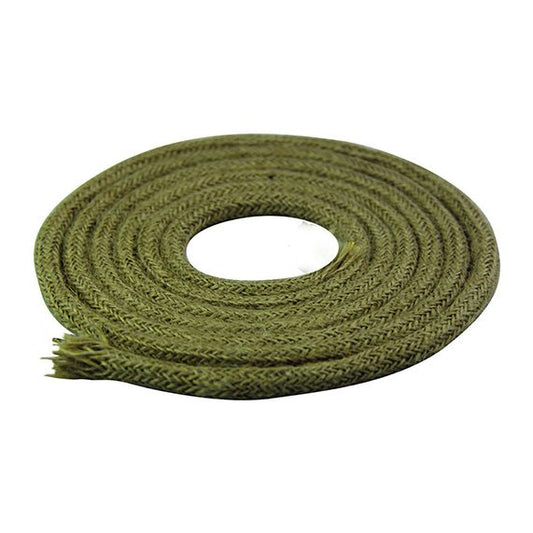 Cable rond chiné chanvre naturel 2 mètres 2 x 0,75mm2
