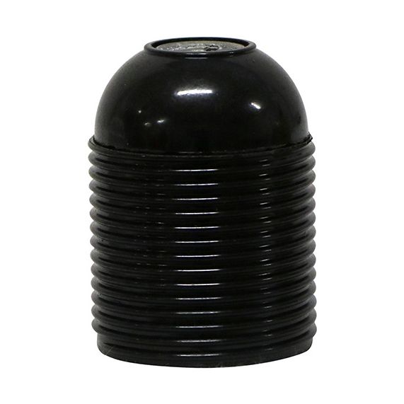 Douil.E27 Filetee Past.Auto Noire