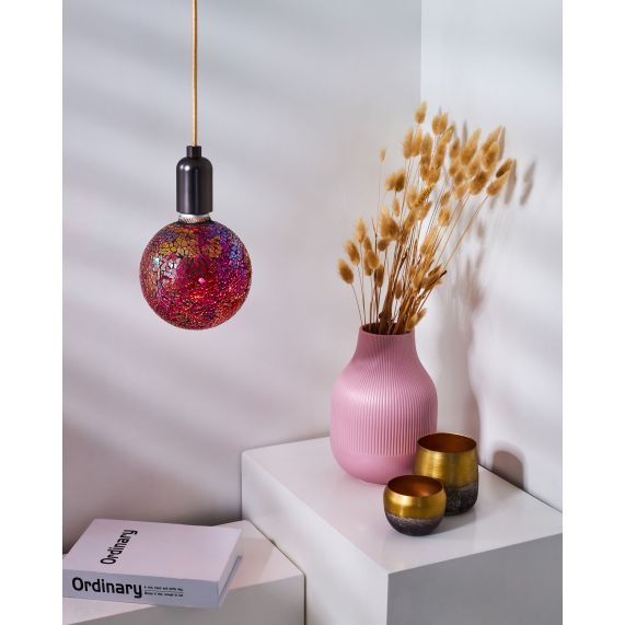 Globe G125 E27 Rouge Mosaique 4W 470lm 2700K dim