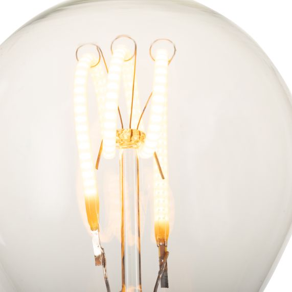 Sphérique G45 Filament LED Torsadée 4W 2200K 270lm E14 Non Dim. Cl.