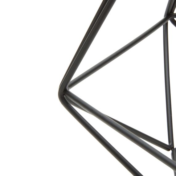 Abat-jour cage métal H.21cm noir