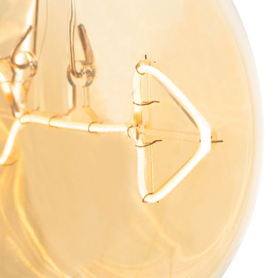 Ampoule plate Flèche E27 D125 4W 2000K 220lm RA90 Ambre  NON-DIM