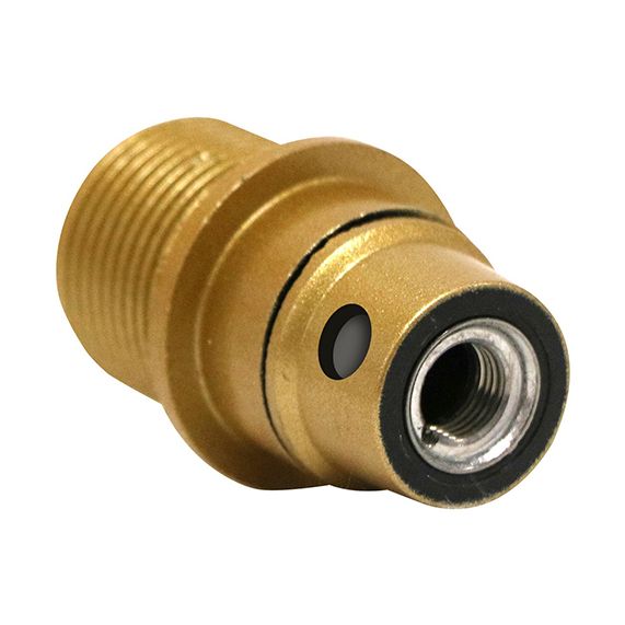 Douille E14 Filetée avec Portée Or Culot percé H21 Montée