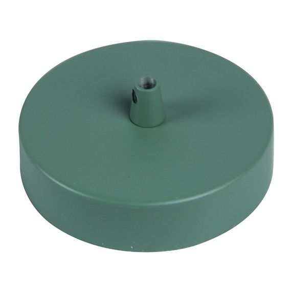 Pavillon acier sortie simple Ø100mm vert céladon mat