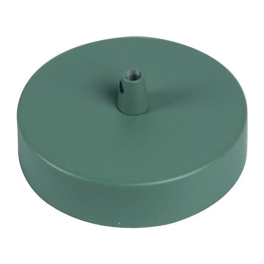 Pavillon acier sortie simple Ø100mm vert céladon mat