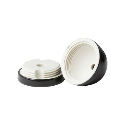 Rosace porcelaine ø68mm noir