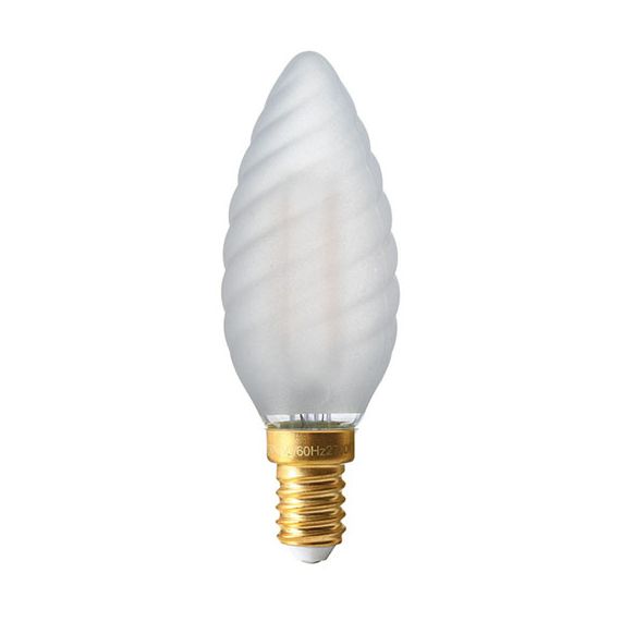 FS ECOWATTS - FLAMME TORSADÉE FILAMENT LED 4W E14 2700K 400LM MAT.
