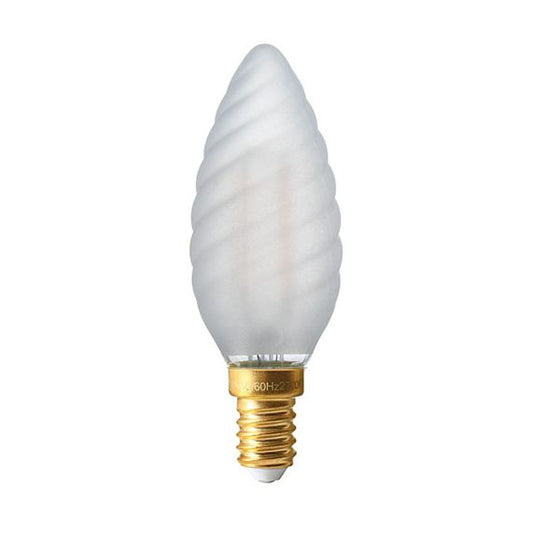 FS ECOWATTS - FLAMME TORSADÉE FILAMENT LED 4W E14 2700K 400LM MAT.