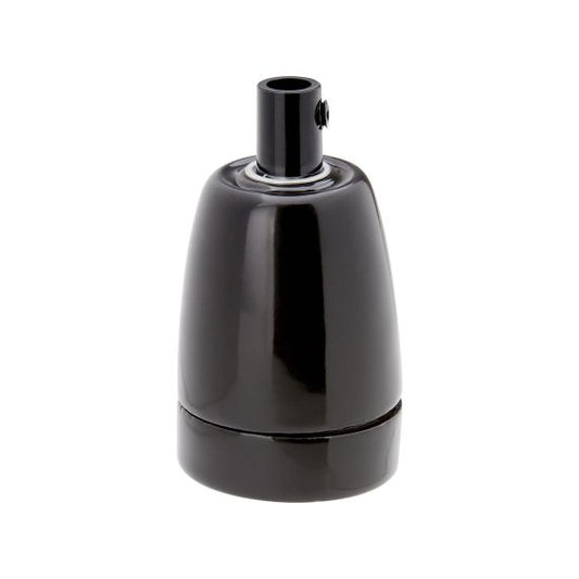 Douille Céramique E27 Noire