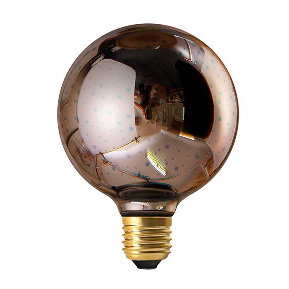 Globe G95 LED Cosmos 3D 4W E27 non Dim. - Argent