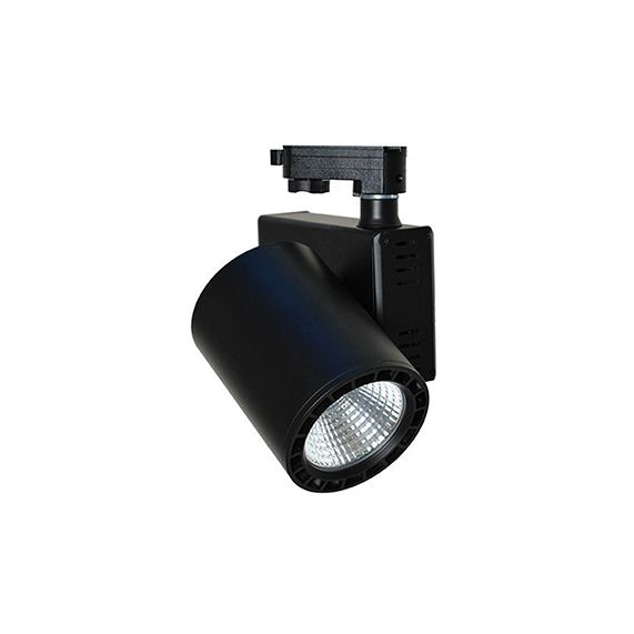 Jacinto - Projecteur sur rail LED Ø99 x 148 20W 3000K 1700lm 36° noir