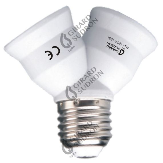 Adaptateur E27- 2xE27