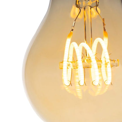 Standard A60 Filament LED 4 LOOPS 5W 2000K E27 300lm Non Dim Ambre