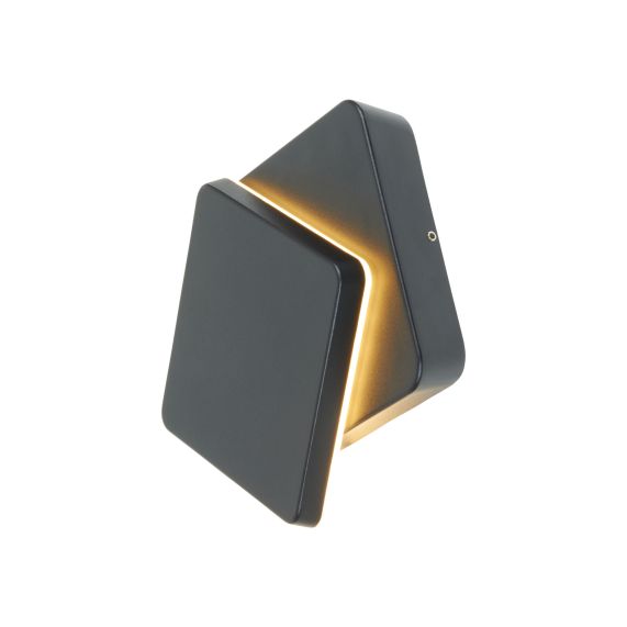 Elypte - Eclairage résidentiel 12,5W 3000K 600lm 140x140x48mm CLI IP54 carré Dark Black