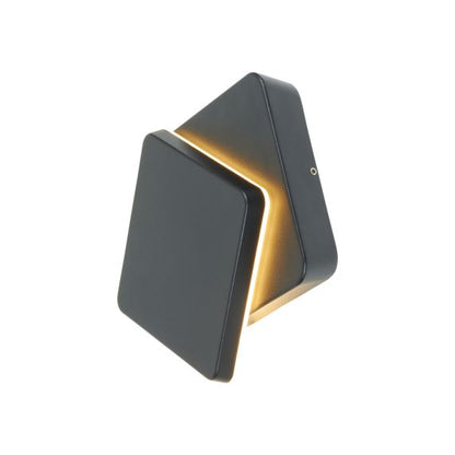 Elypte - Eclairage résidentiel 12,5W 3000K 600lm 140x140x48mm CLI IP54 carré Dark Black