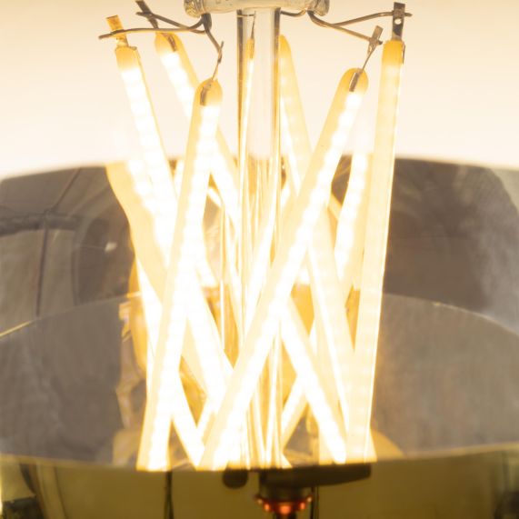 Globe D95 Filament LED Calotte Doré 8W E27 2700K 806Lm Dim