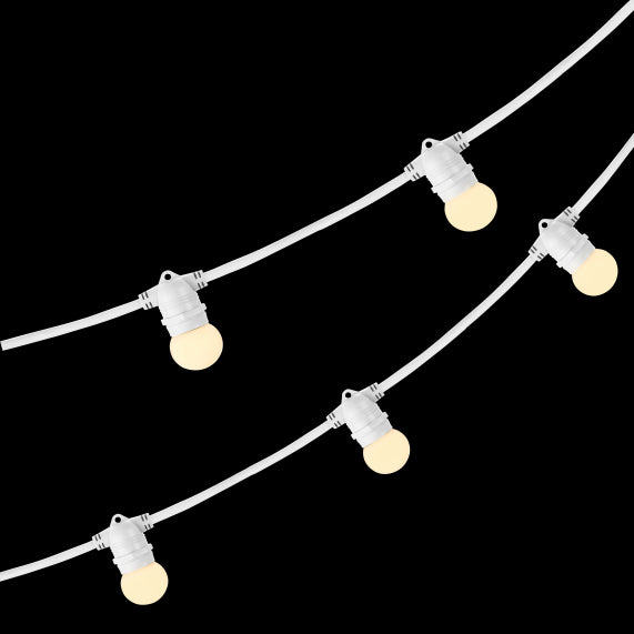 Guirlande lumineuse blanche 5m avec 5 douilles E27