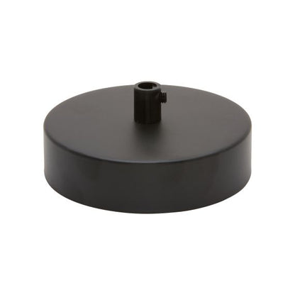 Plafonnier Acier D.100mm Noir + Arrêt Pour Câble D.6mm