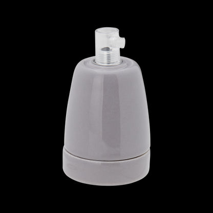 Douille Céramique E27 Grise