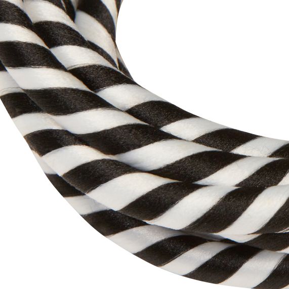 Cable rond spirale noir blanc 2 mètres 2 x 0,75mm2