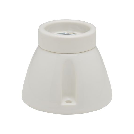 Applique porcelaine E27 conique blanc